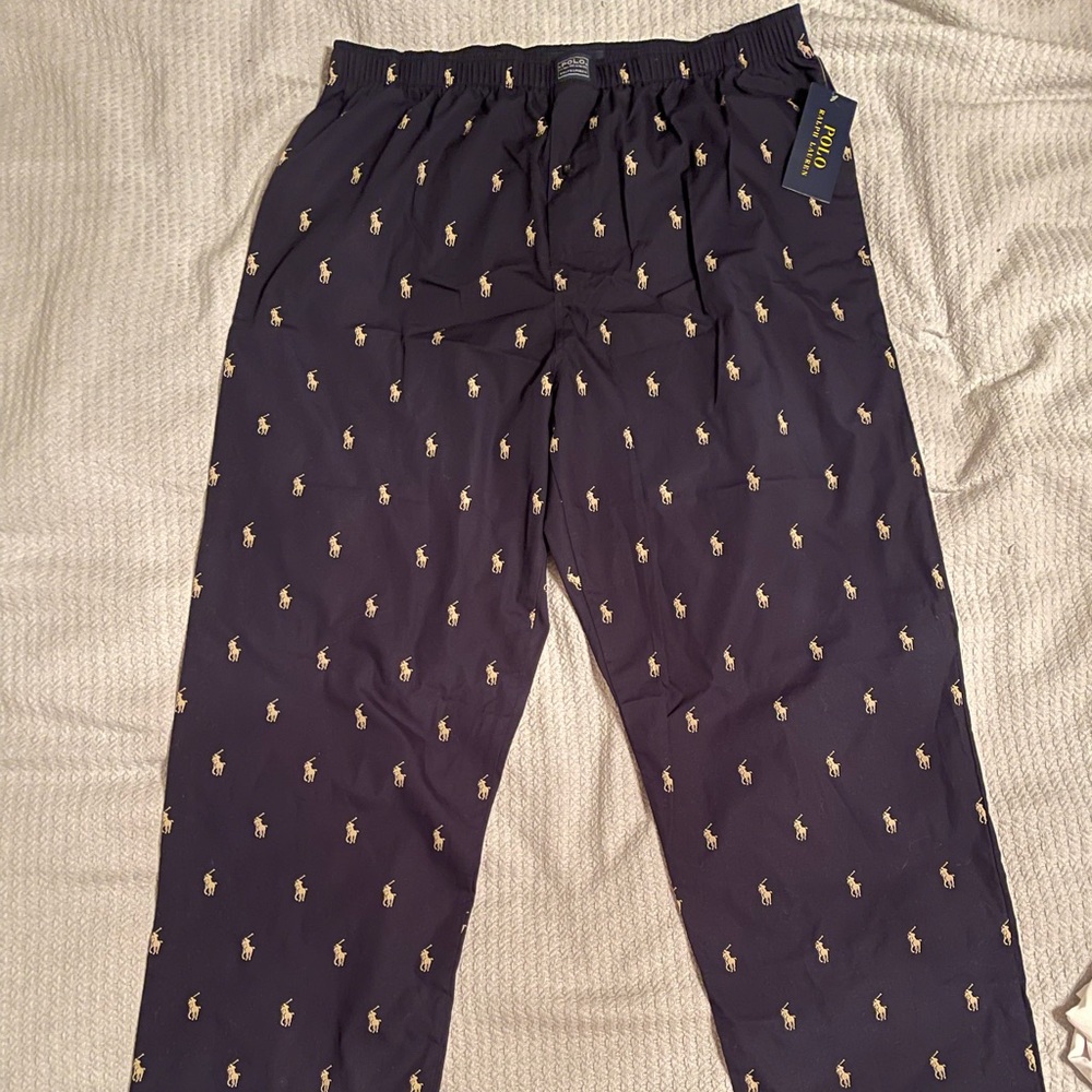 Polo Ralph Lauren Men’s Navy Blue Size Large Pajama Pants NWT